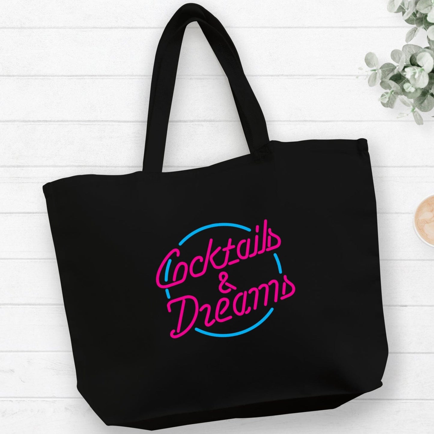 Cocktails & Dreams Luxe Canvas Tote Bag