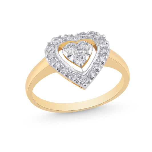 14K GOLDEN EPOCH DIAMOND RING